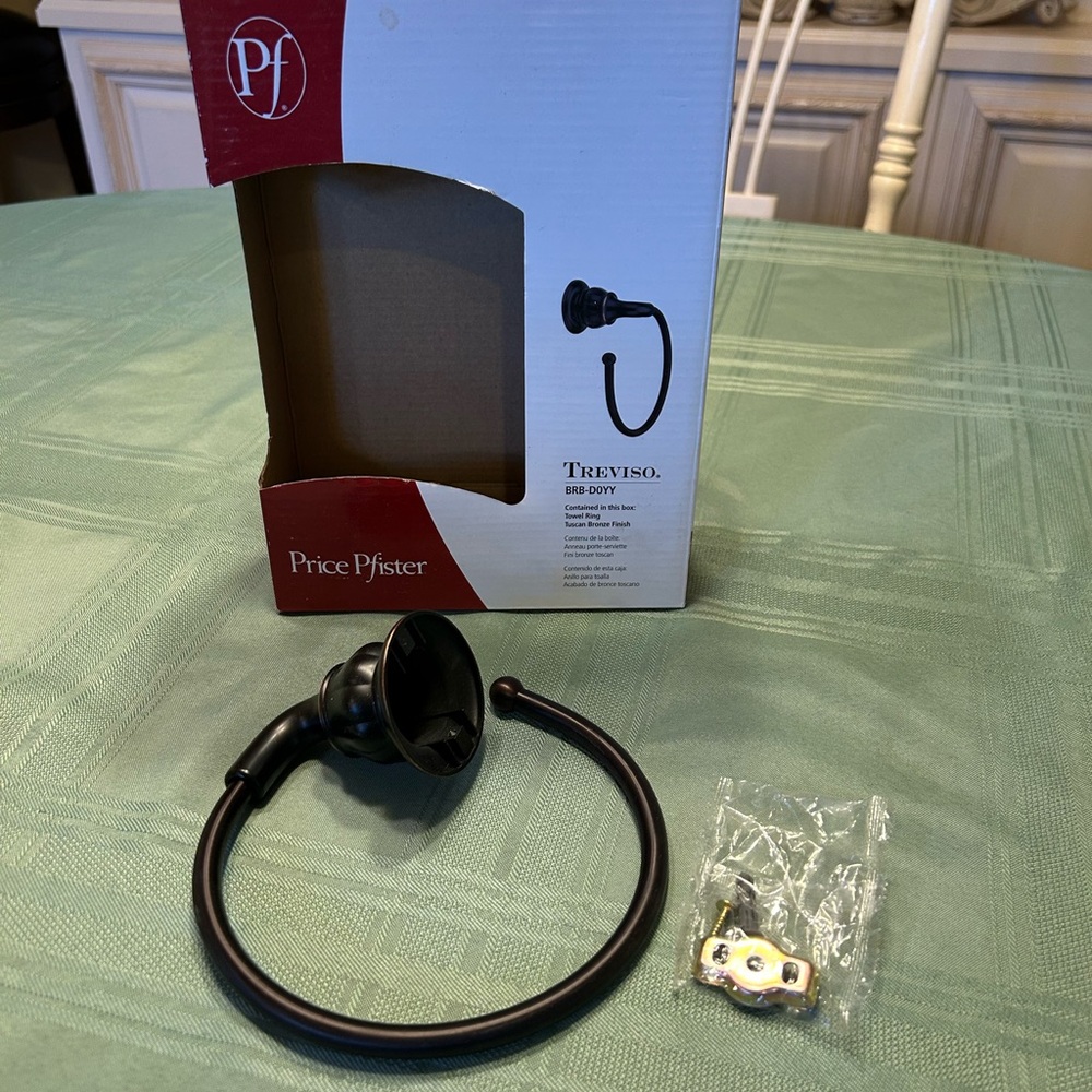 Price Pfister Trevino Towel Ring Tuscan Bronze NIB